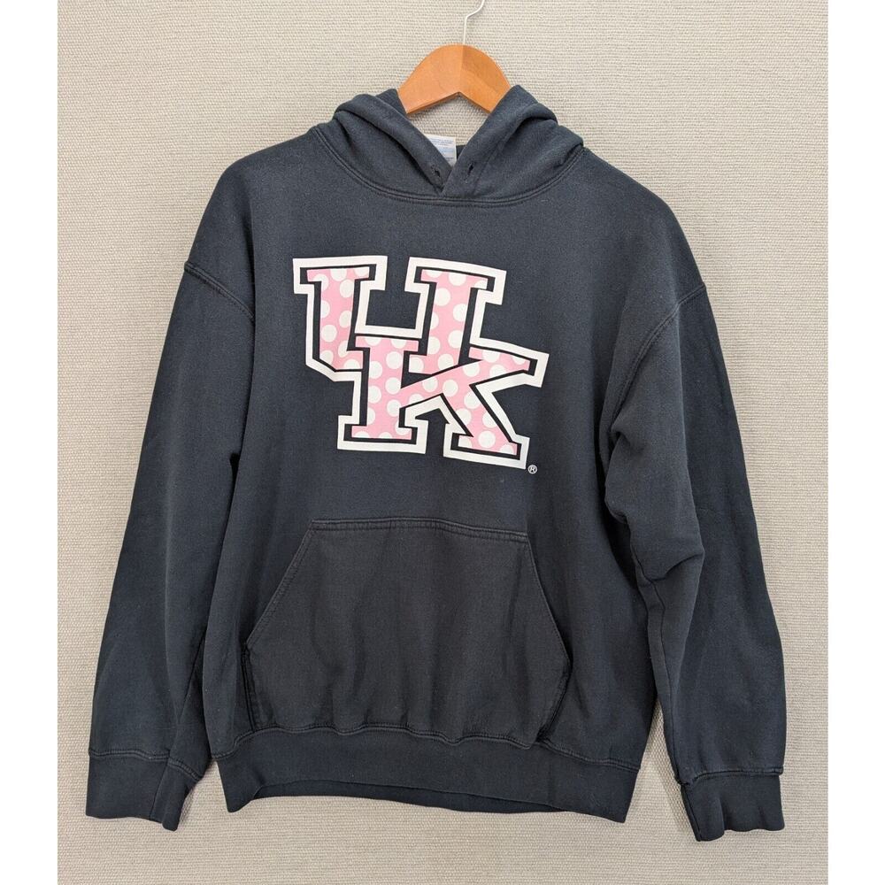 University of Kentucky Hoodie Size Medium Black Pink UK -0325D107